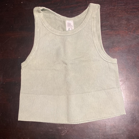 NWOT NIKIBIKI Green High Neck Tank Top - Picture 2 of 4